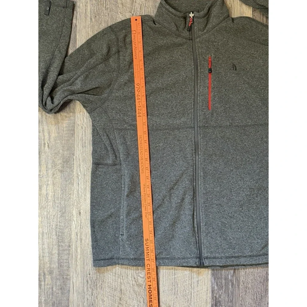 The North Face Polartec Classic Fleece Jacket Mens XL Gray Full Zip Outdoor